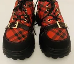 YOSUKE 厚底 レースアップシューズ レディース タンクソール 5cmヒール