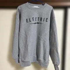 ELECTRIC グレー スウェットシャツ Lサイズ　値下げ