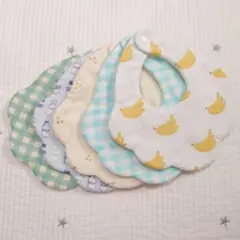 No.385 ハンドメイドもくもくスタイ5枚セット