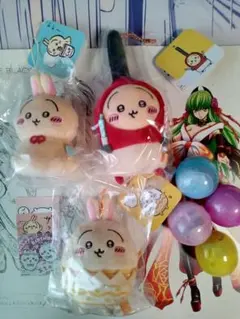 ちいかわ　ウラヤハボウズ　そろそろイースター　ハートに火をつける　マスコット3点