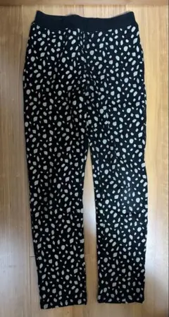 devirock 総柄裏起毛ロングスリムパンツ　150