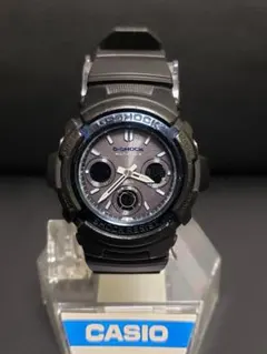 ★電波ソーラー★CASIO G-SHOCK AWG-M100A ブルーブラック