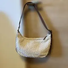 ZARA ザラ　ボア ショルダーバッグ ブラウン