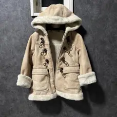 【COMME CA DU MODE】ベージュ フード付きコート (キッズ)
