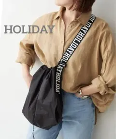 美品HOLIDAY パッカブルホリデイバッグ　ブラック 黒　ホリディ