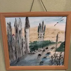 額なし▪️肉筆水彩画▪️「朝の海 」ヨーロッパ画家ヴィタリエ