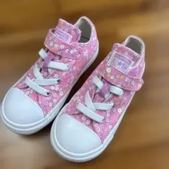 Converse All Star キッズ スニーカー 花柄 ピンクのサムネイル