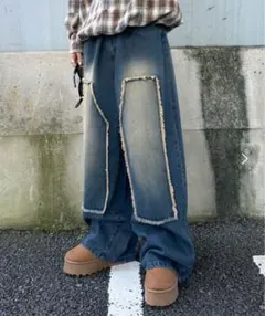 sedacle 加工デニムパンツ