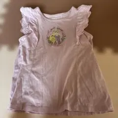 ラプンツェル フリル袖タンクトップ ピンク120cm