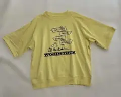 GU 美品★ ウッドストック　スウェットTシャツ　140　男女兼用　半袖　5分袖のサムネイル