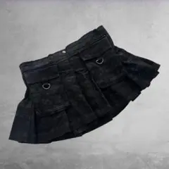 h.NAOTO 変形カーゴミニスカート 黒 ゴシック パンク ロック y2kのサムネイル