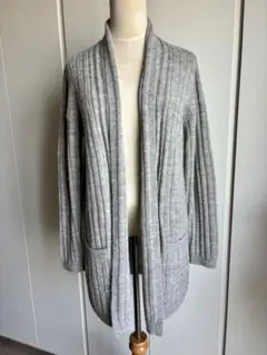 美品　Mon Saluer アルパカ100% ロングカーディガン