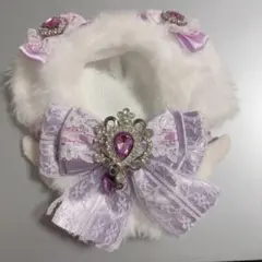 ぬい服10cm 紫 パープル たれ耳