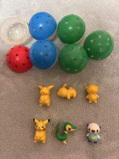 ポケモン(ピカチュウ、ポッチャマ、ツタージャ他) カプセルトイ フィギュアセット