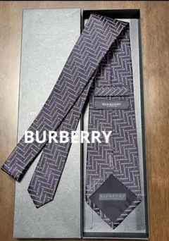 Burberry バーバリー ネクタイ ロゴ 総柄 シルク ビジネス フォーマル