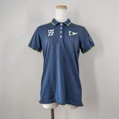 美品 PAR72 ゴルフウェア ポロシャツ L ネイビー バックロゴ フィドラのサムネイル