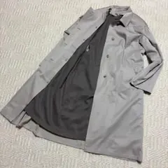 良品✨SANYO サンヨウ グレー ステンカラーコート Mサイズ 三つボタンのサムネイル