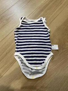 メッシュストライプノースリーブ肌着 70サイズ