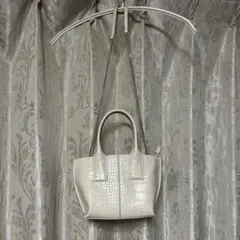 チェーンショルダーバッグ アイボリー ZARA