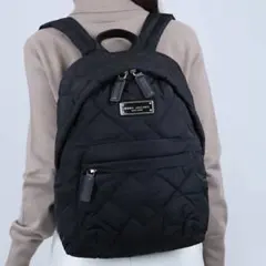 マークジェイコブス キルティングリュック ブラック