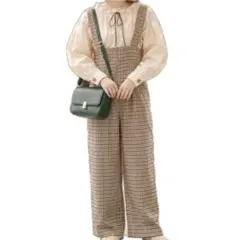 【完売商品】Bab ハイウエストサロペット ベージュのサムネイル