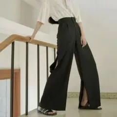 本日24時までセールteloplan Aoi Trousers / Black