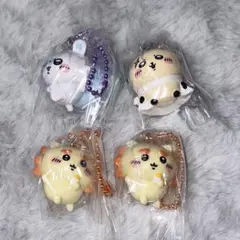 ちいかわ マスコット付きビスケット 食玩 ラッコ モモンガ　シーサー