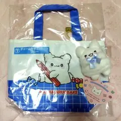 サンリオ はなまるおばけ ミニトートバッグ青 ぬいぐるみマスコット