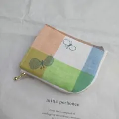 ミナペルホネン　ハンドメイド　L字財布　L字ポーチ choucho