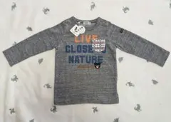 【新品、未使用】ミキハウス ダブルビー グレー Tシャツ 90サイズ