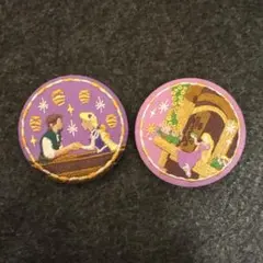 ラプンツェル　刺繍缶バッジ