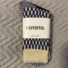 【新品・未使用】ROTOTO日本製チェック柄ソックス(S23-25cm)のサムネイル