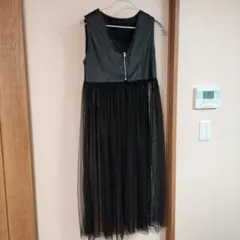 最終値下げノースリーブ黒ロングワンピース Lサイズ