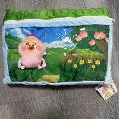 こびとづかんももじりマスコット入りクッション