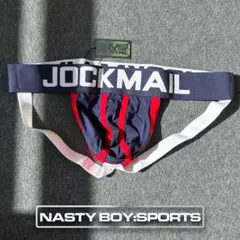 【M】JOCKMAIL JOCKSTRAP NAVY RED