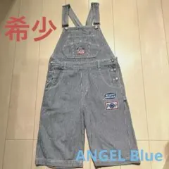 【希少/当時物】エンジェルブルー ヒッコリー オーバーオール Lサイズ 160㎝