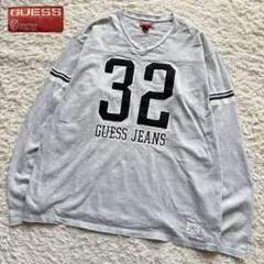 GUESS USA製 ALL AMERICAN #32 長袖フットボールシャツのサムネイル