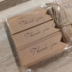 【新品未使用】Thank youタグ100枚