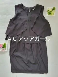 美品　AG by aquagirl　ノースリーブフォーマルドレス 披露宴サイズSのサムネイル