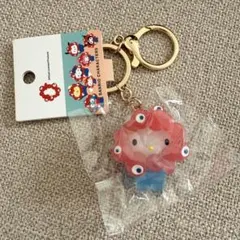 キティ　ミャクミャク　クリアカラーキーホルダー