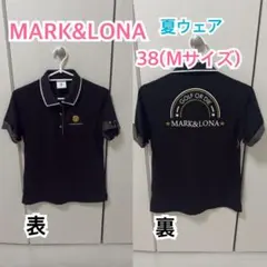 【美品】MARK & LONA レディースポロシャツMサイズ　ブラック 2026年最新】マークアンドロナ レディース ゴルフの人気アイテム