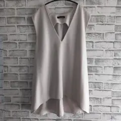 RagOut ライトベージュ Vネック ベスト