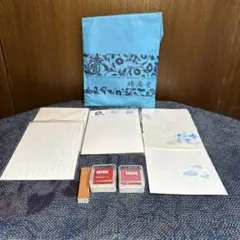 鳩居堂葉書21枚 紙ちどりゴム判子「好日」artnicスタンプインクパッド 2個