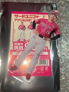 東北楽天イーグルス サードユニフォームアクリルスタンド 中込陽翔