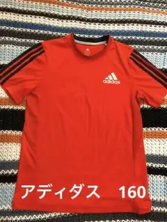 アディダス　Tシャツ　赤　160 クライマクール