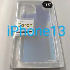 IPhone13クリアケースTPU素材【オーロラブルー】