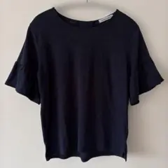 半袖カットソー ネイビー バックリボンのサムネイル