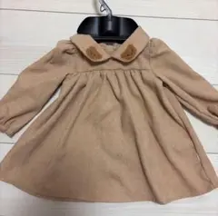 コーデュロイ襟付きワンピース