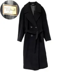 美品 Tagliente イタリア製 カシミヤ混 ダブルチェスターコート マキシ