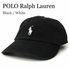 POLO Ralph Lauren キャップ ブラック × ホワイト